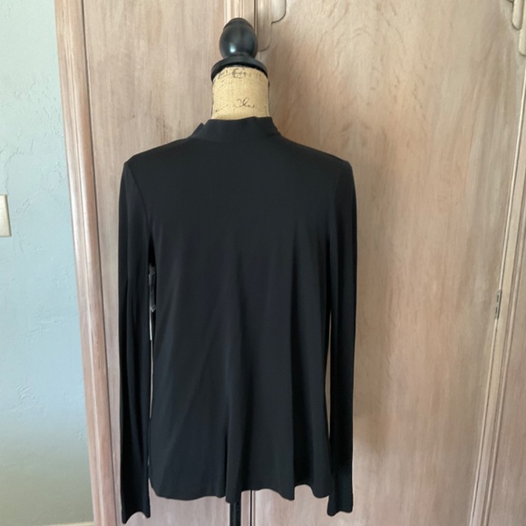 NWT Aritzia Wilifred black top tie cape kimono cardigan size Small - Picture 4 of 14